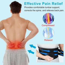 将图片加载到图库查看器,Back Brace Immediate Relief from Back Pain,Sciatica - Breathable Mesh Design with Lumbar Pad- Adjustable Support Straps for Work