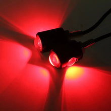 Load image into Gallery viewer, Universal Motorcycle LED Eagle Eye Shape Mini License Plate Light Turn Signal Turn Indicator Tail Rear Light Brake Fog Lamp Bulb