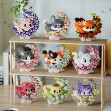 Load image into Gallery viewer, Mini Dog Cat panda raccoon Cute Pet Small Building Block Model Series Ornaments Children's Toy Christmas Birthday Gifts for Kids