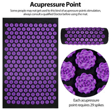 Load image into Gallery viewer, Acupressure Yoga Mat Kuznetsov Applicator Cushion with Spikes