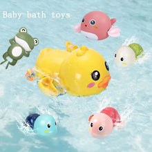 Load image into Gallery viewer, Baby bath toys for children water play small yellow duck swimming baby kids play with water duckling small turtle boys and girls