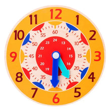Load image into Gallery viewer, Montessori Wooden Clock Time Learning Toy