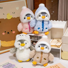 Load image into Gallery viewer, New Cute Penguin Plush Toy Baby Comforting Sleep Doll Fluffy Penguin Wearing Clothes Hats Stuffed Animal Pillow Birthday Gifts