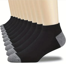 Load image into Gallery viewer, 10PCS Men’s Mid-Calf Cotton Socks – Solid Color, Versatile for All Seasons
