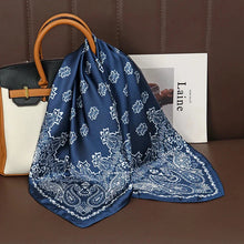 Load image into Gallery viewer, Luxury Satin Silk Square Scarf – Shawl, Hijab & Fashion Wrap 2023