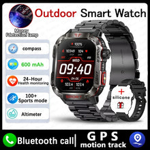 Load image into Gallery viewer, New For Huawei Xiaomi Military GPS Smart Watch Men Flashlight Compass Waterproof Outdoor Sport Tracker Bluetooth Call Smartwatch