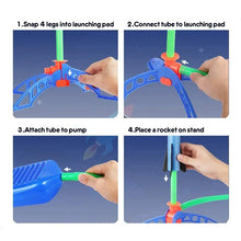 将图片加载到图库查看器,Kids Outdoor Rocket Launcher – Air-Powered Foot Pump Soaring Toy