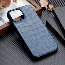 Load image into Gallery viewer, Unique Leather Case For iPhone 13 14 11 12 Pro Max XR X XS Strong Hard Shockproof Cover Green Leather Cover Classic Fashion Case for iPhone Protective Case