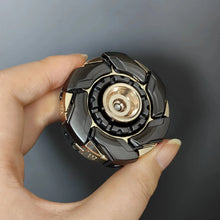 Load image into Gallery viewer, EDC Open Armor Metal Spinning Top – Magnetic Fidget Slider Toy for Adults | Stress Relief Spinner with Mecha Design & Smooth Rotation
