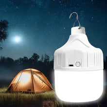将图片加载到图库查看器,Portable USB Rechargeable LED Camping Light Multifunctional Outdoor Emergency Hanging Tent Lamp Hiking Picnics Night Lighting