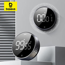 Load image into Gallery viewer, Baseus Magnetic Kitchen Timer Digital Timer Manual Countdown Alarm Clock Mechanical Cooking Timer Cooking Shower Study Stopwatch