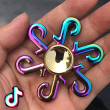 Load image into Gallery viewer, Metal Rainbow Fidget Spinner – Colorful EDC Hand Spinner Toy for Kids & Adults | Anti-Anxiety Stress Relief Finger Spinner Gift