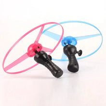 Load image into Gallery viewer, Pull Wire Glow UFO – Spinning LED Flyer Toy for Kids Outdoor Fun
