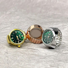 Load image into Gallery viewer, 2023 New Mini Green Watch Creative Ring Movement Fashion Accessories Alloy Shell Finger Watch Men Jewelry Women Trend Ring Gift