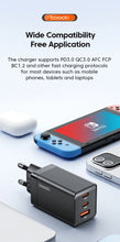 Load image into Gallery viewer, Toocki 67W GaN Charger Quick Charge 4.0 PD3.0 Fast Charging Type C Charger for Macook iPhone 14 13 12 Pro Max Samsung S23 Xiaomi
