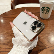 Load image into Gallery viewer, Luxury Square Transparent Case For iPhone 11 Pro Max Mini XR X XS Max 8 7 Plus Silicone Cover Protection Non-Yellowing Shockproof Phone Case for iPhone Elegant Transaprent Design For Iphone
