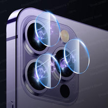 Load image into Gallery viewer, 5PCS Lens Glass For iPhone 14 Pro Max Camera Lens Screen Protector on for iPhone 14 Plus 13 12 11 Pro Max 14pro max Glass Film Separate Metal Ring Tempered Glass Camera Case