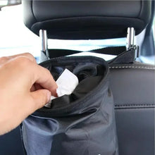 Load image into Gallery viewer, Car Seat Back Trash Holder Hang Litter Bag Garbage Storage Rubbish Container Oxford Cloth Car Waste Bins Cleaning Tools