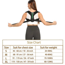 Load image into Gallery viewer, Adjustable Back & Shoulder Posture Corrector β Clavicle Spine Support Belt for Neck, Upper Back & Hunchback Correction