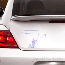 将图片加载到图库查看器,No Background Fly Fishing Vinyl Sticker Car Truck Bumper Window Decals Decoration Cool Man's Car Accessories Stickers Decor