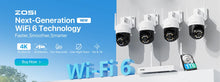 Load image into Gallery viewer, ZOSI 360° Smart Home Security Camera PTZ Auto Tracking Baby Monitor AI Panoramic HD Night Vision Indoor WiFi Surveillance Camera