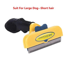 Load image into Gallery viewer, Cat & Dog Hair Removal Comb β Professional Grooming Brush for Shedding Control, Massage & Cleaning | Stainless Steel Deshedding Tool