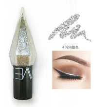 Load image into Gallery viewer, Diamond Shiny Eyeliner Waterproof Silver Rose Gold Glitter Eye Shadow