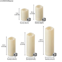 Load image into Gallery viewer, 10-120pcs Flameless Fake Candle LED Flickering Candles Battery Operated LED Pillar Candles for Wedding Halloween Decor Party