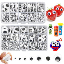将图片加载到图库查看器,Self-Adhesive Googly Wiggle Eyes - 100/200/550pcs for DIY Crafts & Handmade Toys