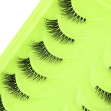 Load image into Gallery viewer, New Half Eyelashes 3D Cat Eye Lashes Clear Stem False Lashes
