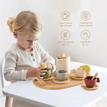 Load image into Gallery viewer, Wooden Montessori Teapot Tea Set β Pretend Play Toy