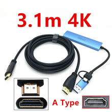 Load image into Gallery viewer, 2in1 USB & Type-C to Micro / Mini HDMI-compatible Video Capture Card Live Streaming Cable for Sony Canon Nikon Fuji Camera PC 4K