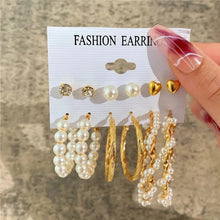 Load image into Gallery viewer, Gold Butterfly & Heart Dangle Earrings Set – Acrylic Drop Jewelry for Women