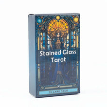 Load image into Gallery viewer, Stained Glass Tarot Card Deck – 78 Cards for Family & Divination