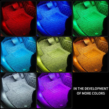 Load image into Gallery viewer, Neon LED Car Interior Ambient Light Kit - RGB Foot Strip with Remote & App Music Control
