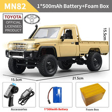 将图片加载到图库查看器,ZWN 1:12 Full Scale RC CAR MN82 Upgraded MN82 PRO Controllable Headlights 2.4G 4WD Off-Road Car Pick Up Truck Toy for Kids Gifts