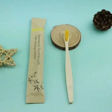 Load image into Gallery viewer, Eco-Friendly Bamboo Toothbrush - Soft Bristles, Vegan, Plastic-Free, 10-Pack
