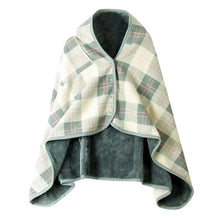 Load image into Gallery viewer, Double-Layer Tartan Plaid Blanket Scarf β Warm Winter Shawl for Women