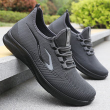 将图片加载到图库查看器,Men's Fashionable Solid Woven Knitted Running Shoes - Lightweight, Breathable, Non-Slip - Perfect Sports Shoes for Out - Lightweight, Breathable, Anti-Slip