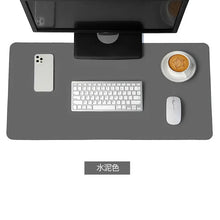 Load image into Gallery viewer, Large White PU Leather Mouse Pad – Waterproof Non-Slip Gaming Desk Mat for Keyboard & Computer Setup