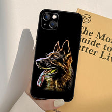 将图片加载到图库查看器,Cartoon German Shepherd Phone Case MAsk Dog Case For iPhone 13 12 Mini 11 14 Pro Max 6S 8 7 Plus SE 2022 2020 X XS Max XR Back Cover Poodle Dog Phone Case Compatible with iphone