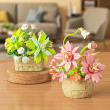 Load image into Gallery viewer, DIY MOC Potted Rose Sunflower Plants Succulents Bonsai Tree Gardens Romantic Building Blocks Model Bricks Kids Sets Kits Toys