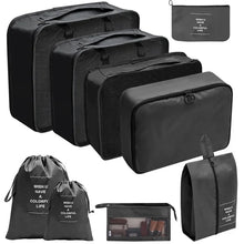 Load image into Gallery viewer, 7/8/9/10 Pcs Travel Organizer Packing Cubes – Lightweight Polyester Luggage Storage Bags for Clothes, Shoes, and Accessories