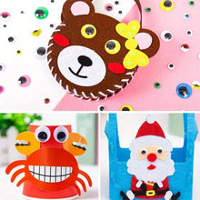 将图片加载到图库查看器,Self-Adhesive Googly Wiggle Eyes - 100/200/550pcs for DIY Crafts & Handmade Toys