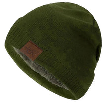 Load image into Gallery viewer, Unisex URGENTMAN Labal Winter Hats Solid Color Knitted Hats For Men And Women Beanie Cap Outdoor Add Fur Lining Warm Sports Hats