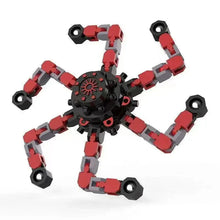 将图片加载到图库查看器,Deformable Fidget Spinner Chain Toy – Intelligent Stress Relief Finger Gyro for Kids & Adults