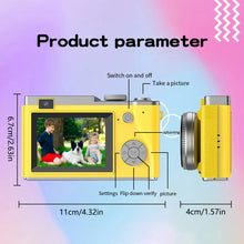 Load image into Gallery viewer, CCD Digital Camera, Retro CCD Camera Toy,Multi- functional Simulated Game Toy, HD Front and Rear Dual Camera for Boys and Girls