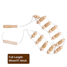 Load image into Gallery viewer, Wooden Therapy Massage Roller for Back Pain Relief & Body Shaping
