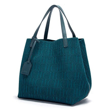 Load image into Gallery viewer, CHCH Large Capacity Black Knitted Tote Bag β Simple Shopping Handbag