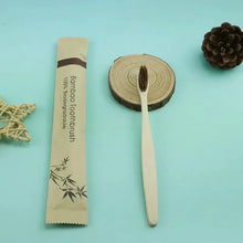 Load image into Gallery viewer, Eco-Friendly Bamboo Toothbrush - Soft Bristles, Vegan, Plastic-Free, 10-Pack